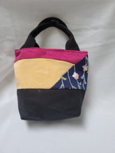 Load image into Gallery viewer, Splash of Fuschia Silk Tiny Tote
