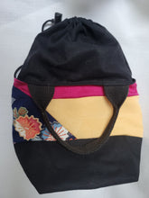 Load image into Gallery viewer, Splash of Fuschia Silk Tiny Tote
