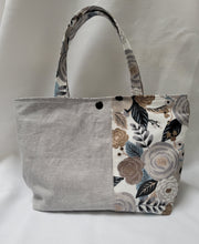 Load image into Gallery viewer, Tranquil Flowers Large tote bag
