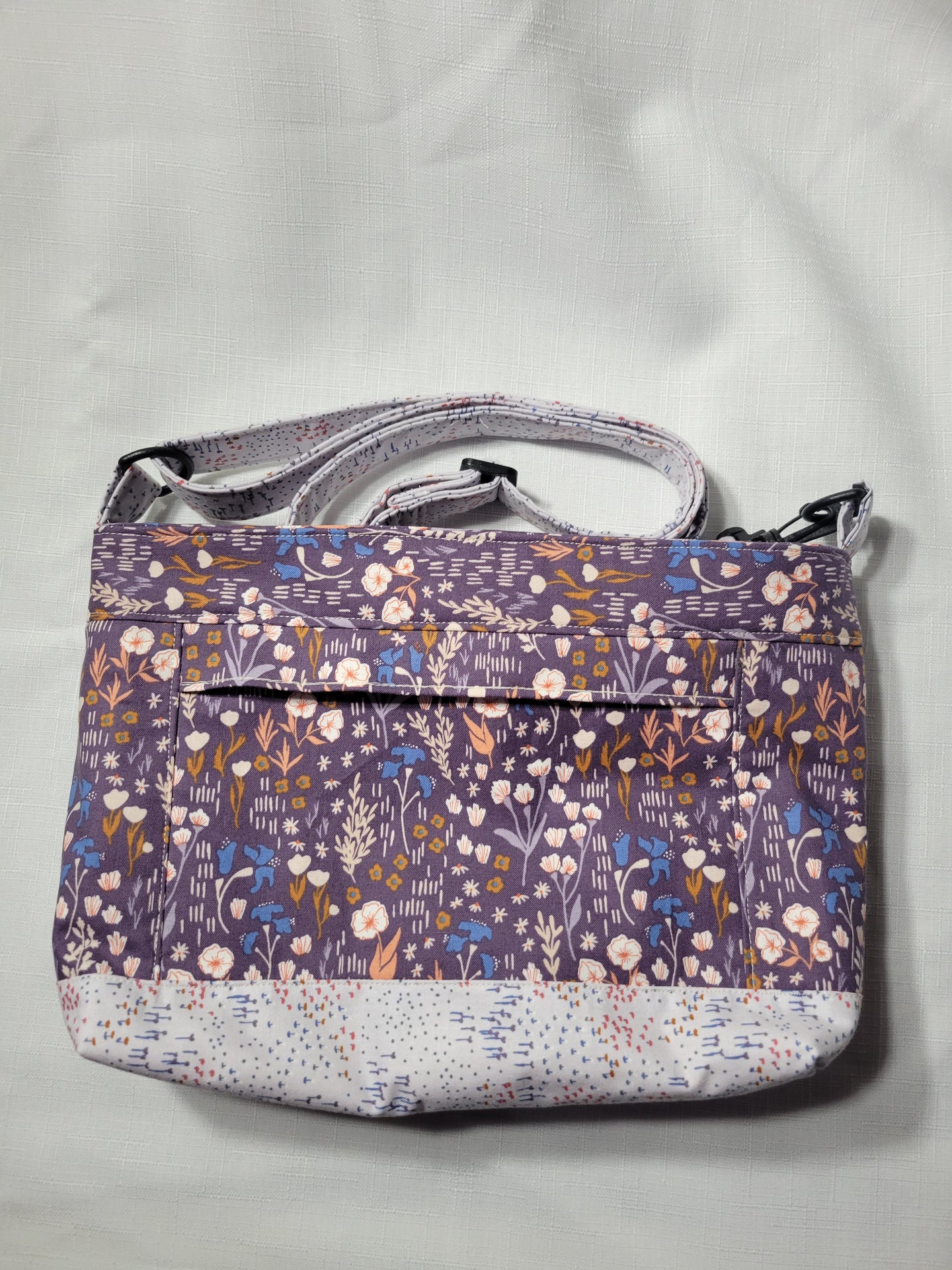 Purple Garden Crossbody Bag