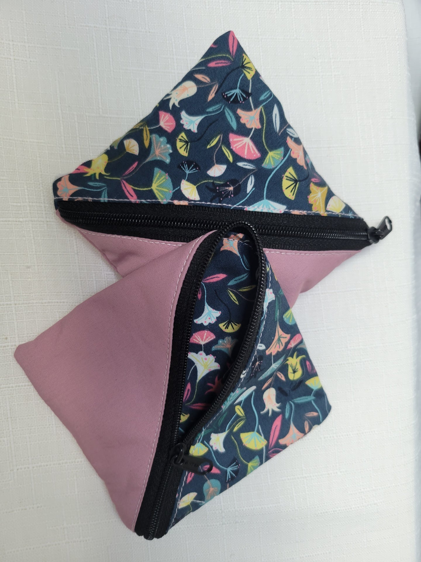 Flurry of Flowers Triangle Pouches