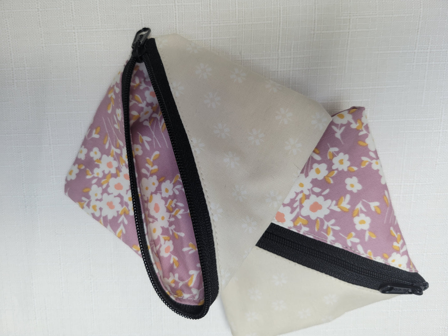 Delicate Flower Triangle Pouches